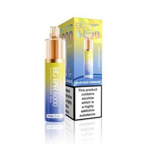 Feoba Big Bar 6000 Puffs Disposable Vape Device  - Blue Razz Lemonade