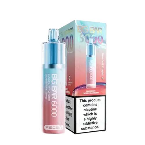 Feoba Big Bar 6000 Puffs Disposable Vape Pod Device - Blueberry Cherry Cranberry