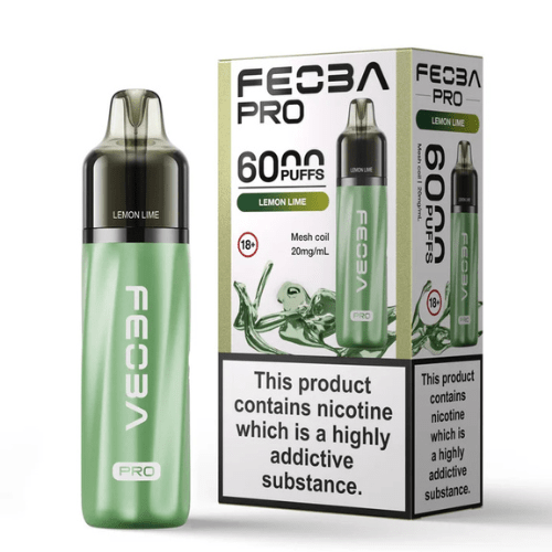 Feoba Pro 6000 Disposable Device - 20MG - Eliquid Base - Lemon Lime