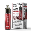 Feoba Pro 6000 Disposable Device 20MG - Pack of 5 - Eliquid Base - Cherry Ice