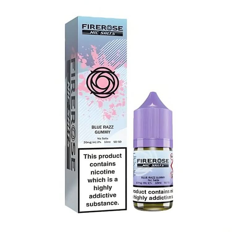Firerose 5000 Nic Salt E Liquid 10ml, Blue Razz Gummy 