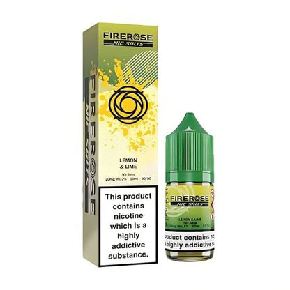 Firerose 5000 Nic Salt E Liquid 10ml,Lemon & Lime 