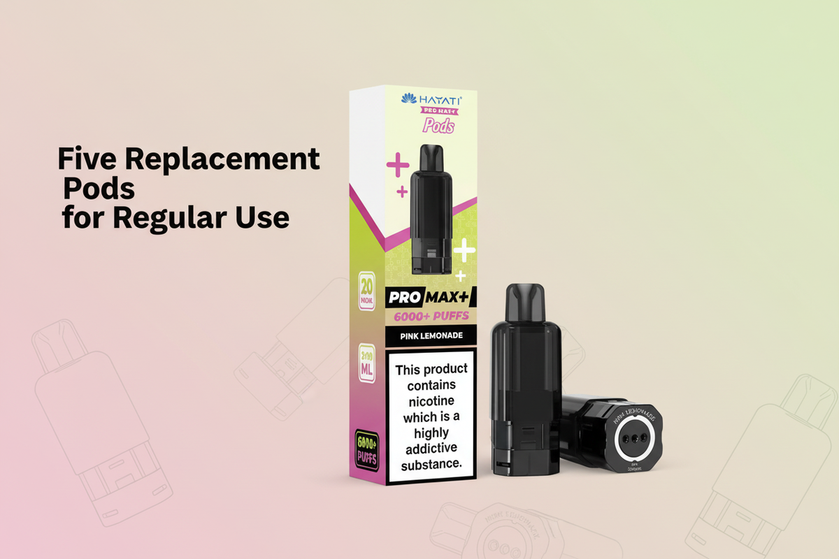 Five Replacement Pods for Regular Use
