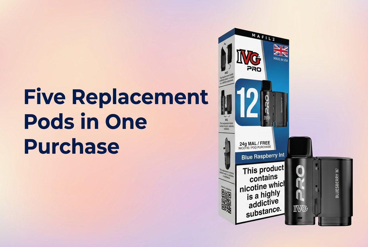 Five Replacement Pods in One Purchase