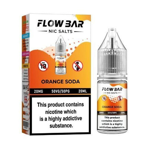Flow Bar 10ml Nic Salt & Aspire Gotek X Pod Kit - Eliquid Base-Orange Soda