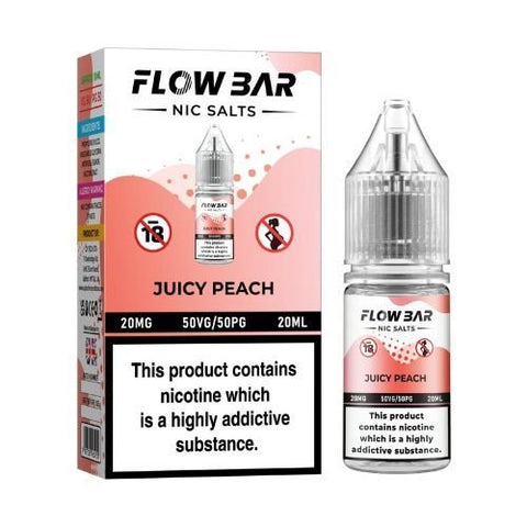 Flow Bar 10ml Nic Salt & Aspire Gotek X Pod Kit - Eliquid Base-Juicy Peach