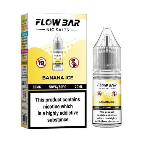 Flow Bar 10ml Nic Salt & Aspire Gotek X Pod Kit - Eliquid Base-Banana Ice