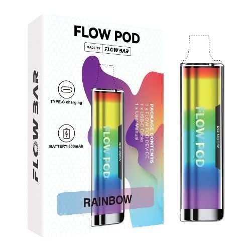 Flow Pod CP600 Vape Device Kit - Eliquid Base - Rainbow