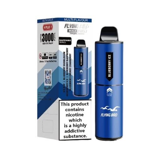 Flying Bird Max Pro 3000 Puffs Disposable Vape - 20MG - Eliquid Base - Sapphire Series