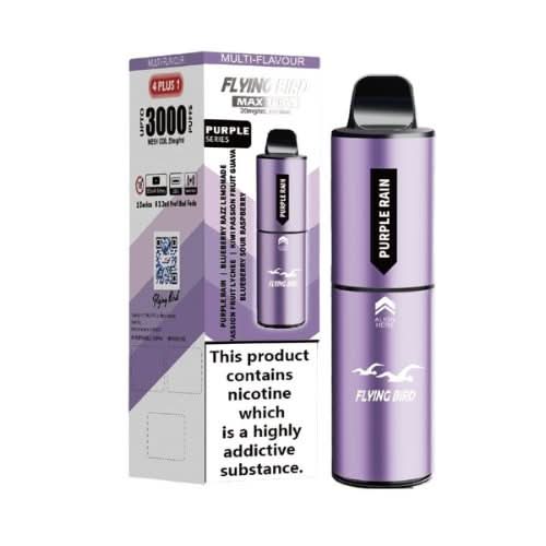 Flying Bird Max Pro 3000 Puffs Disposable Vape 20mg  - Purple Series
