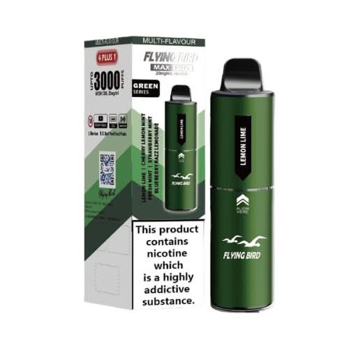 Flying Bird Max Pro 3000 Puffs Disposable Vape 20mg  - Green Series