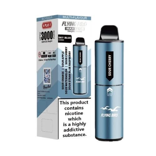 Flying Bird Max Pro 3000 Puffs Disposable Vape 20mg  - Sky Blue Series
