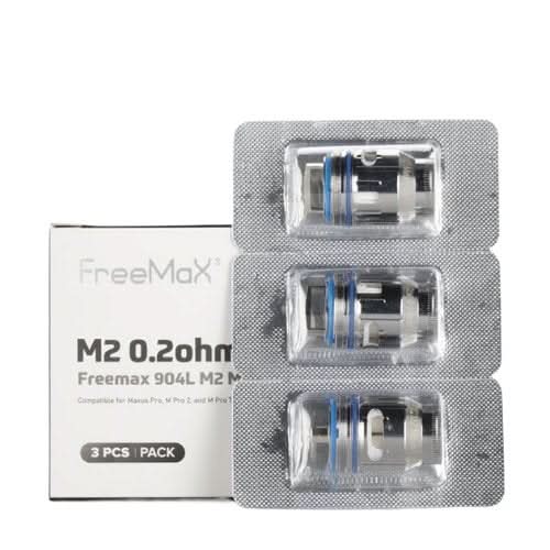 FreeMax Maxus Pro 904L M Replacement Coils (3Pcs) - Eliquid Base - 0.2 ohm 904L M2 Dual Mesh