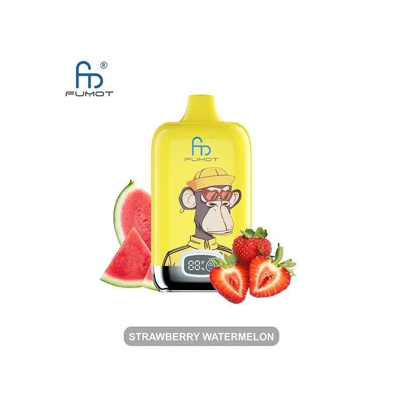 Fumot 12000 Puffs Digital Disposable Vape - Eliquid Base - St watermelon