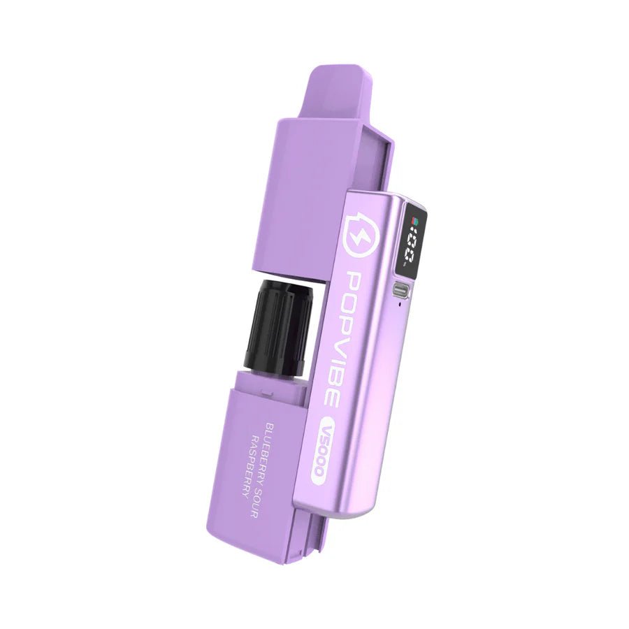 Geekvape PopVibe V5000 Disposable Vape Pod Kit | Box of 5 - Eliquid Base - Blueberry Sour Raspberry