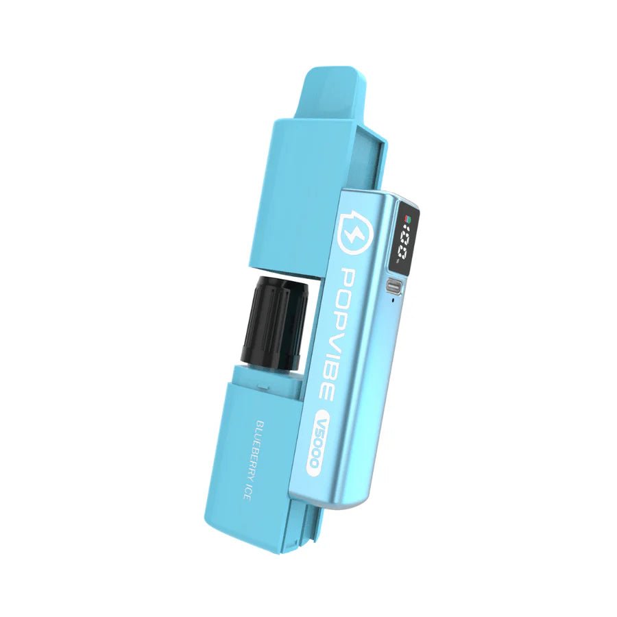 Geekvape PopVibe V5000 Disposable Vape Pod Kit | Box of 5 - Eliquid Base - Blueberry Ice