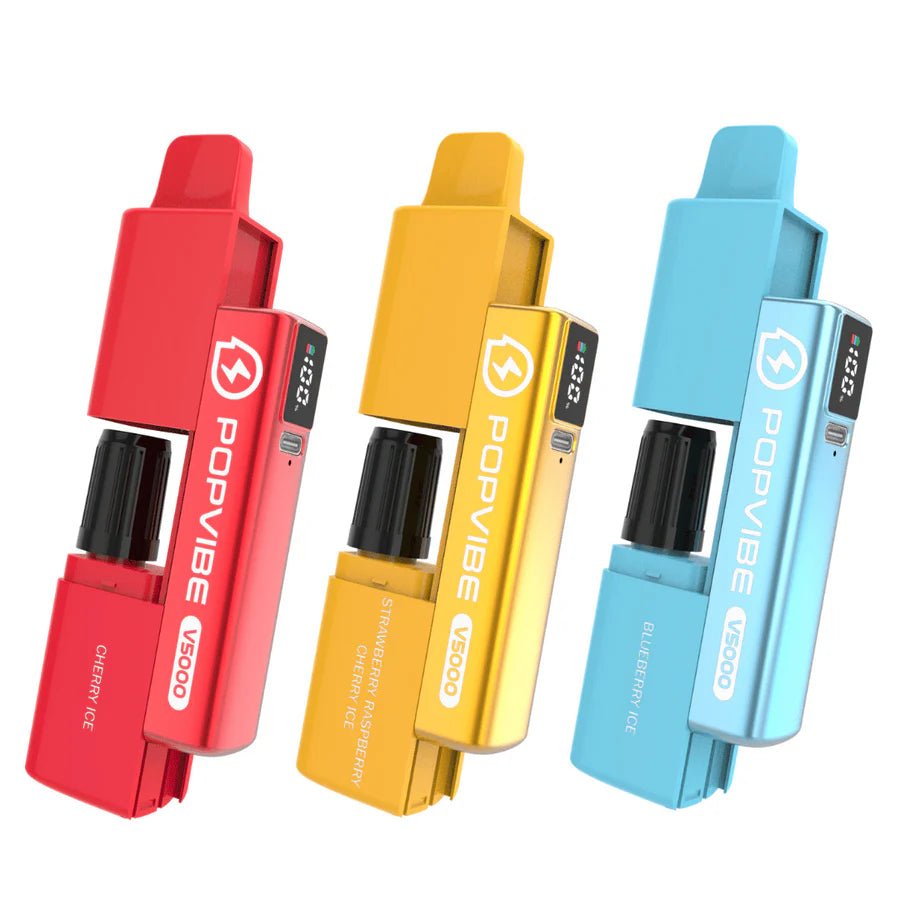 Geekvape PopVibe V5000 Disposable Vape Pod Kit | Box of 5 - Eliquid Base - Banana Ice