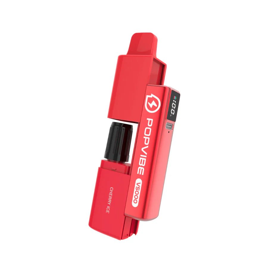 Geekvape PopVibe V5000 Disposable Vape Pod Kit | Box of 5 - Eliquid Base - Cherry Ice