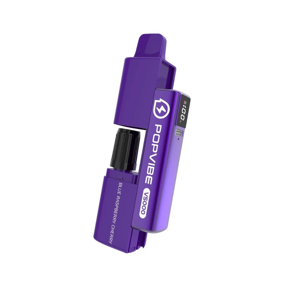 Geekvape PopVibe V5000 Disposable Vape Pod Kit | Box of 5 - Eliquid Base - Blue Raspberry Cherry