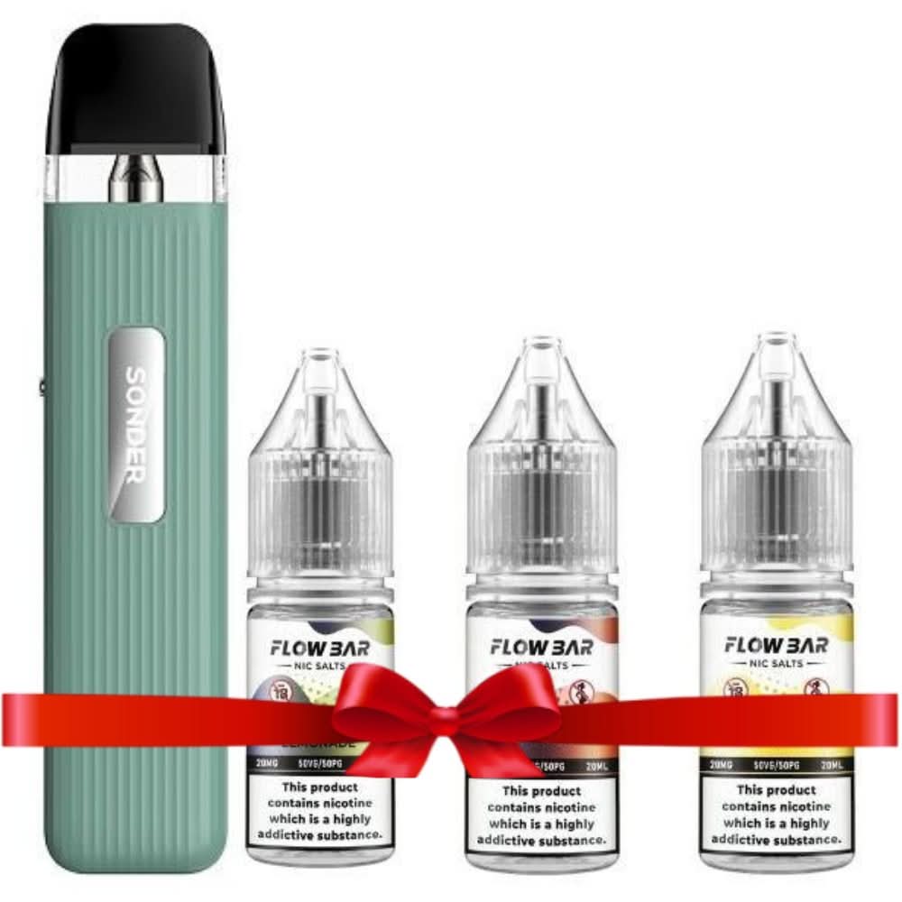 Geekvape Sonder Q Pod Kit + 3XFlow Bar 10ml Nic Salt (Bundle Deal)