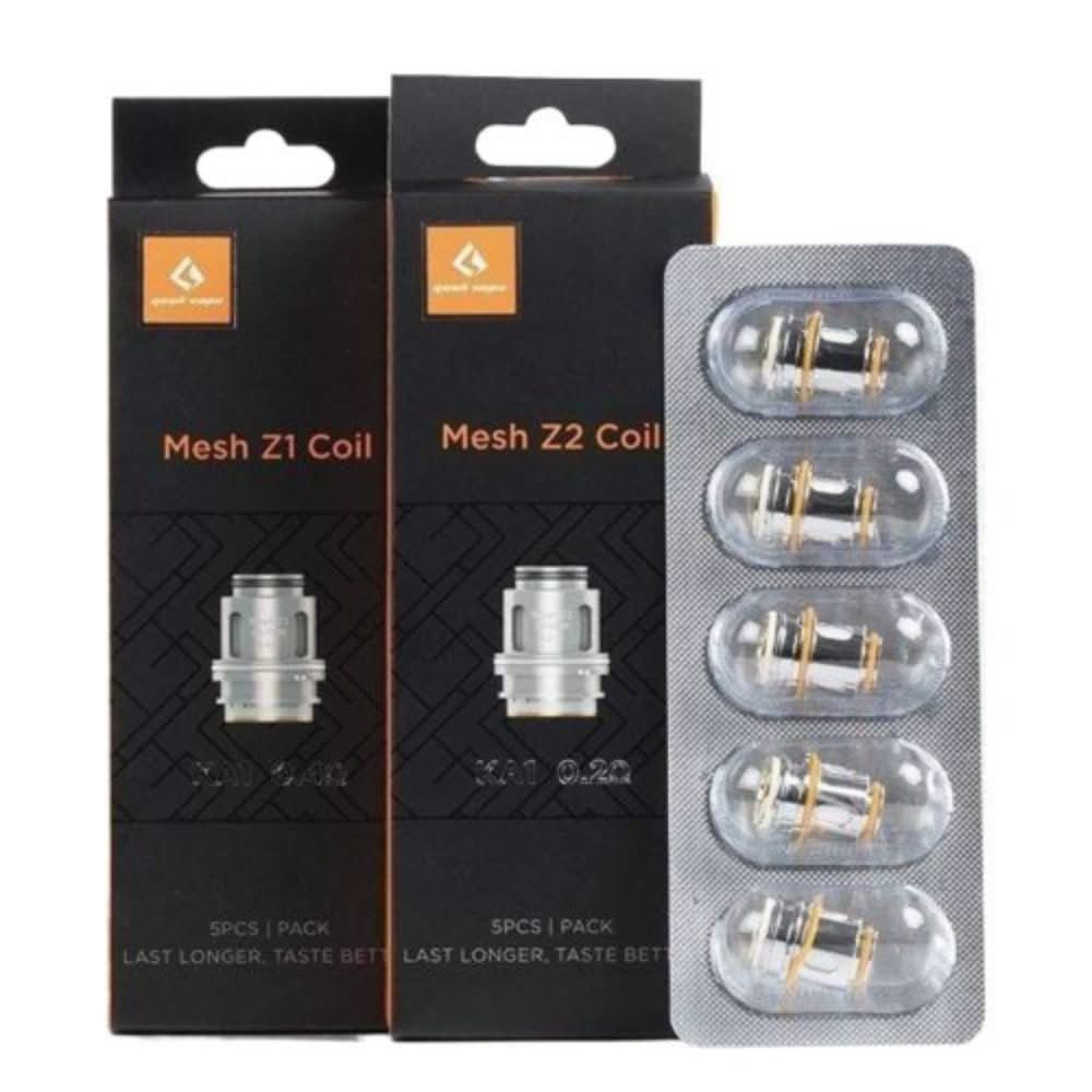 GeekVape Z1/Z2 Replacement Coils Pack of 5 - Eliquid Base - Z1 0.4ohm