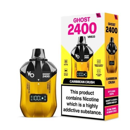 Ghost 2400 Puffs 4 in 1 Disposable Vape Kit -Caribbean Crush