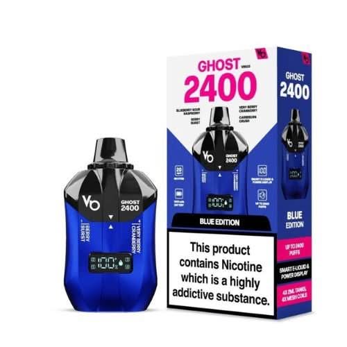Ghost 2400 Puffs 4 in 1 Disposable Vape Kit -Blue Edition