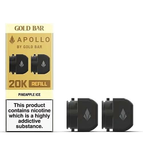 Gold Bar Apollo 20000 Replacement Pods - Eliquid Base - Lemon Lime