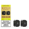 Gold Bar Apollo 20000 Replacement Pods - Eliquid Base - Lemon Lime