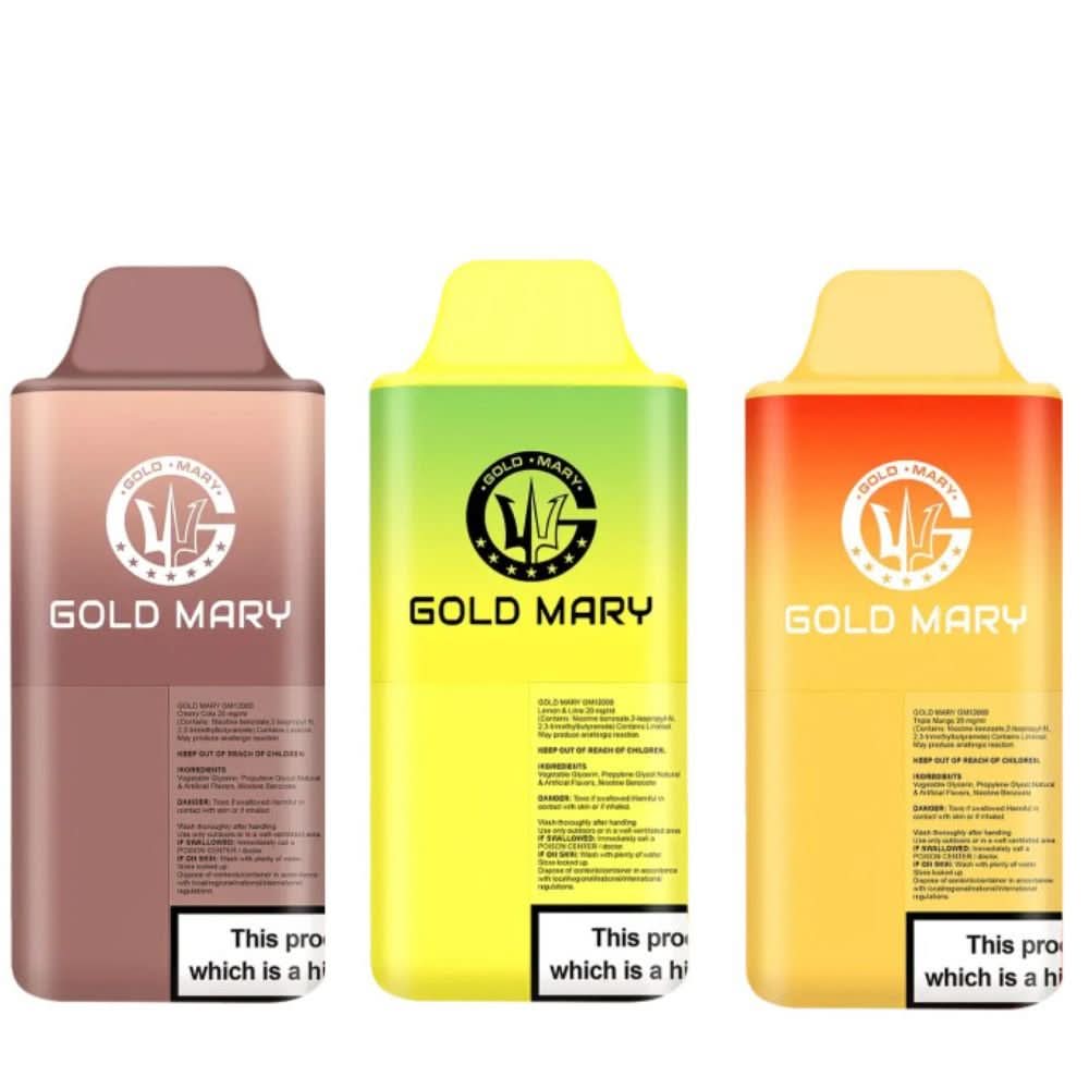 Gold Mary 12000 Disposable Vape Device 20mg