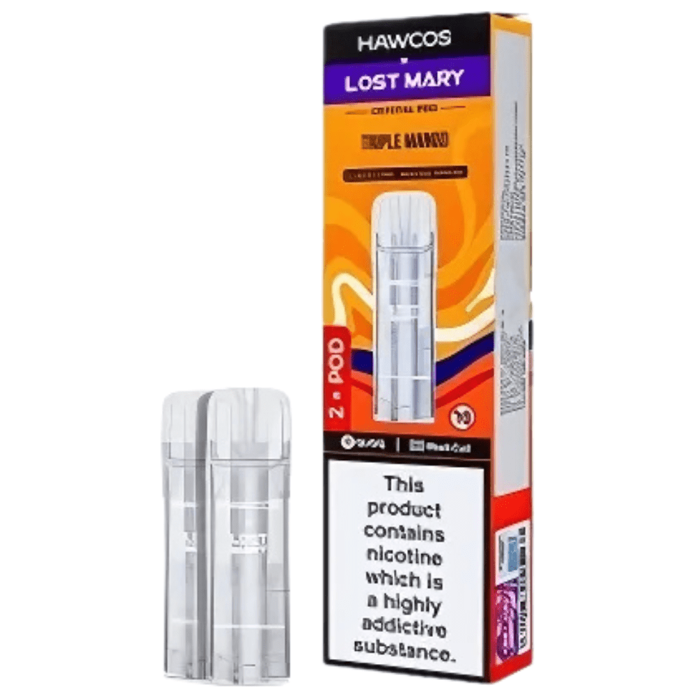 Hawcos x Lost Mary Crystal Pro Prefilled Pods - Eliquid Base - Triple Mango