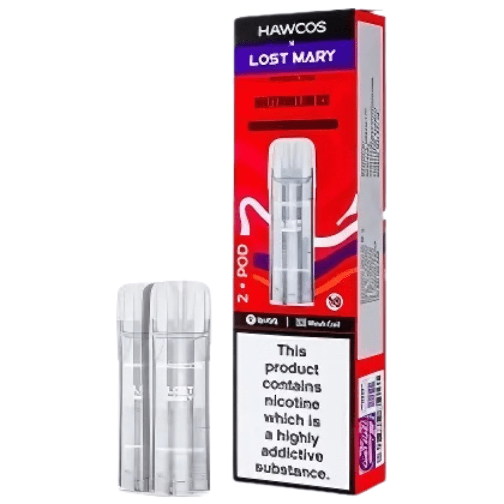 Hawcos x Lost Mary Crystal Pro Prefilled Pods - Eliquid Base - Watermelon Ice