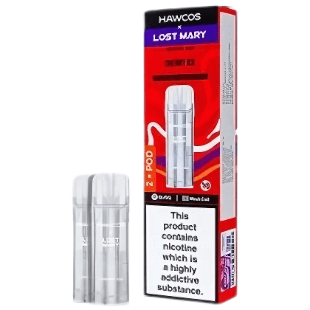 Hawcos x Lost Mary Crystal Pro Prefilled Pods - Eliquid Base - Cherry Ice