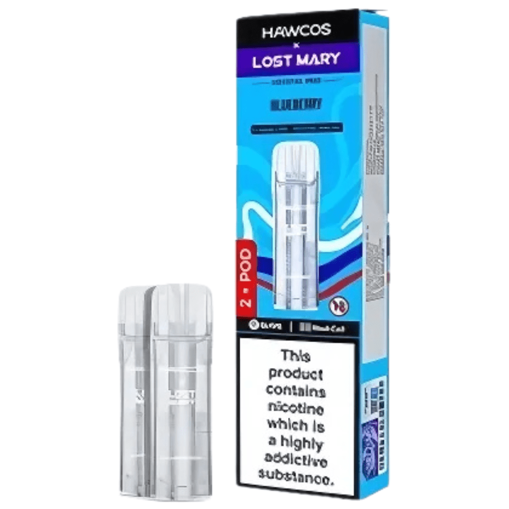 Hawcos x Lost Mary Crystal Pro Prefilled Pods - Eliquid Base - Blueberry
