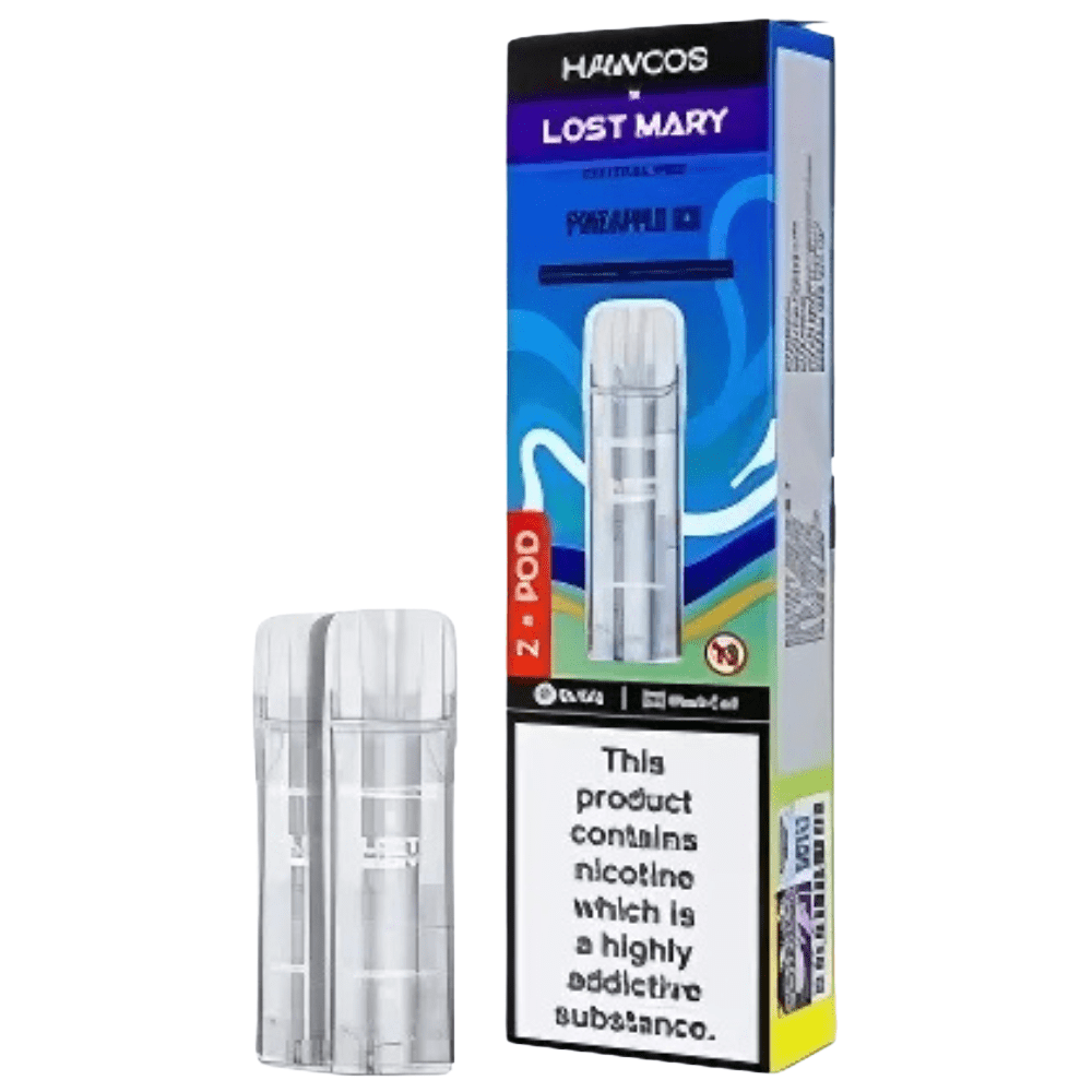 Hawcos x Lost Mary Crystal Pro Prefilled Pods - Eliquid Base - Pineapple Ice
