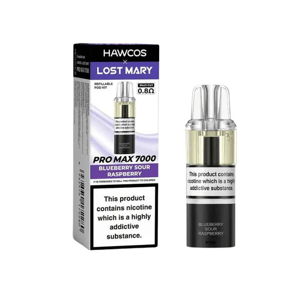 Lost Mary Pro Max 7000 vape device and packaging on a white background