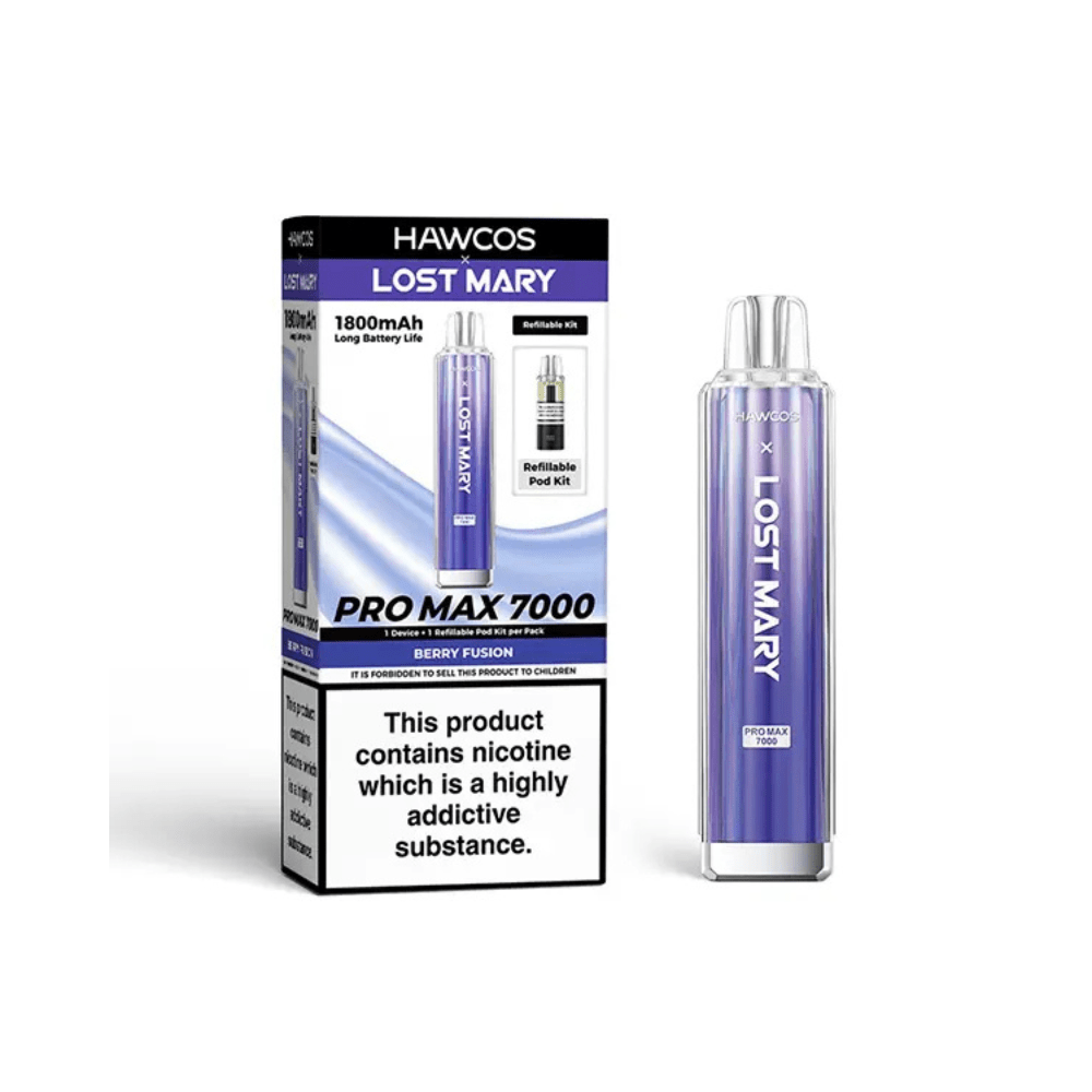 Hawcos x Lost Mary Pro Max 7000 Prefilled Pod Kit - Eliquid Base - Berry Fusion