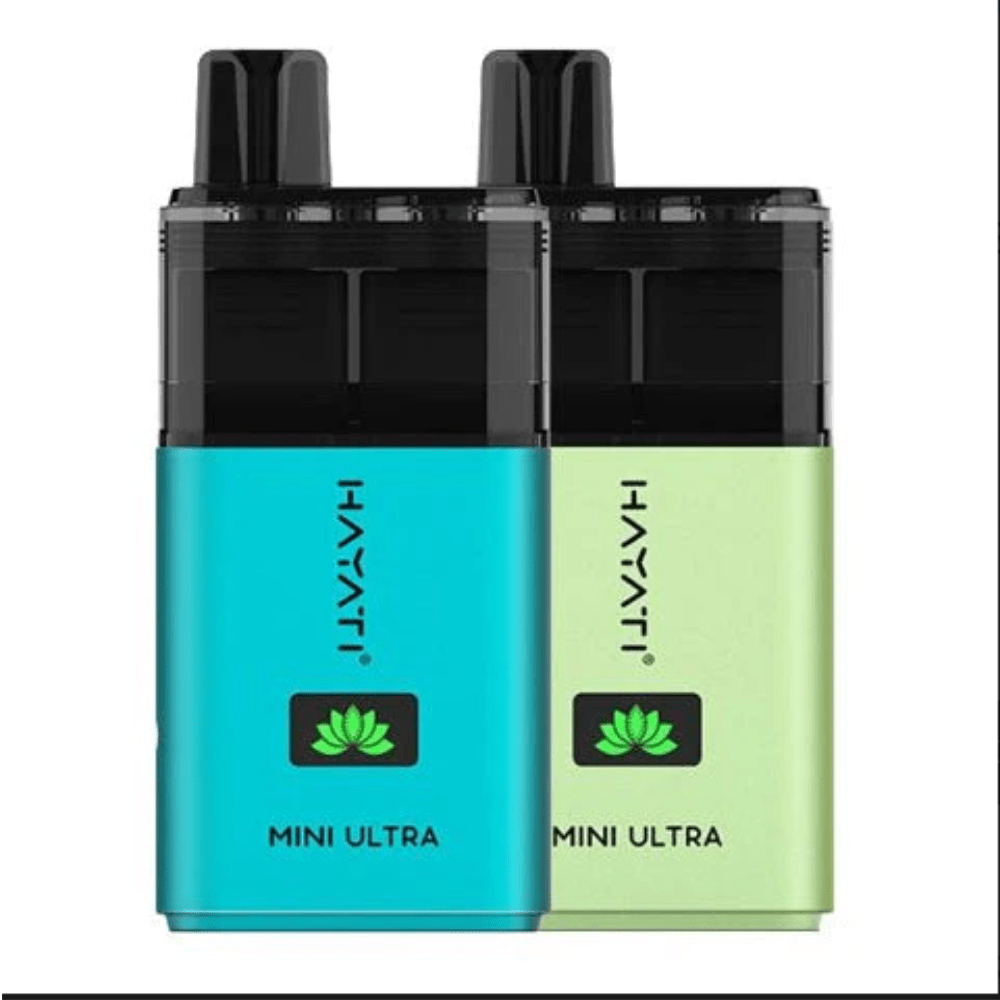 Hayati Mini Ultra 1500 Disposable Vape Device, 20MG Pack of 5, Eliquid Base, Blue Razz GB