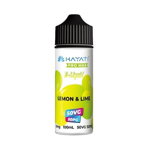 Hayati Pro Max 100ml E-Liquid Shortfill  50VG/50PG - Lemon & Lime