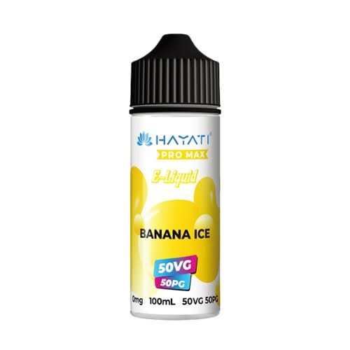 Hayati Pro Max 100ml E-Liquid Shortfill  50VG/50PG  - Banana Ice