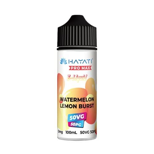 Hayati Pro Max 100ml E-Liquid Shortfill  50VG/50PG - Watermelon Lemon Burst
