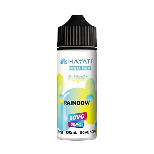 Hayati Pro Max 100ml E-Liquid Shortfill  50VG/50PG - Rainbow