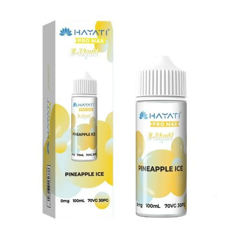 Hayati Pro Max 100ml Nic Salt E-Liquid - Eliquid Base-Pineapple Ice