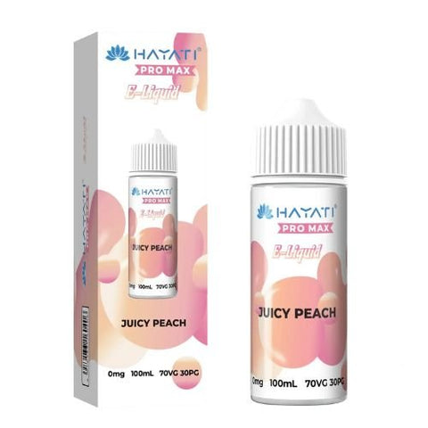 Hayati Pro Max 100ml Nic Salt E-Liquid - Eliquid Base-Juicy Peach