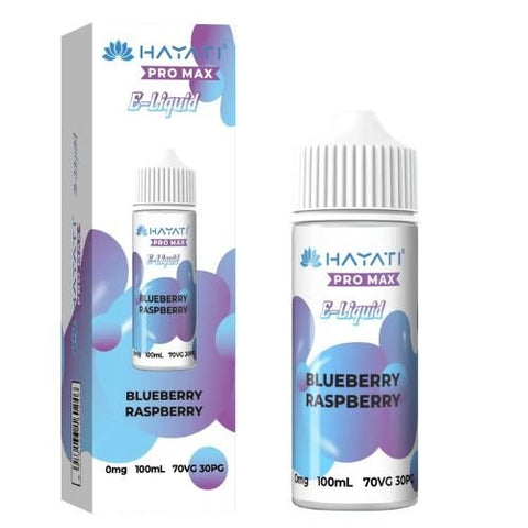 Hayati Pro Max 100ml Nic Salt E-Liquid - Eliquid Base-Blueberry Raspberry