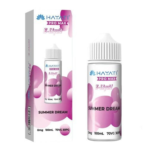 Hayati Pro Max 100ml Nic Salt E-Liquid - Eliquid Base-Summer Dream