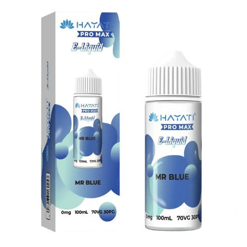 Hayati Pro Max 100ml Nic Salt E-Liquid - Eliquid Base-Mr. Blue