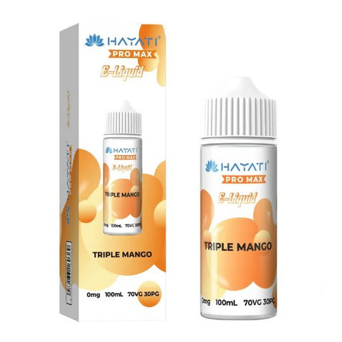 Hayati Pro Max 100ml Nic Salt E-Liquid - Eliquid Base-Triple Mango