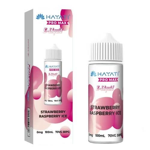 Hayati Pro Max 100ml 70VG/30PG  E-Liquid -Strawberry Raspberry Ice
