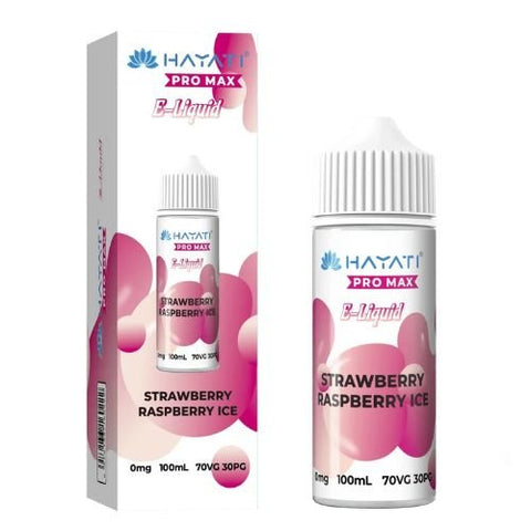 Hayati Pro Max 100ml Nic Salt E-Liquid - Eliquid Base-Strawberry Raspberry Ice